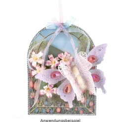 Motiv-Windradfolien, Torbogen, 15,5cm x 21cm, 500µ, 2 Designs, 8 Stück