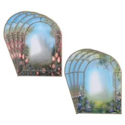 Motiv-Windradfolien, Torbogen, 15,5cm x 21cm, 500µ, 2 Designs, 8 Stück