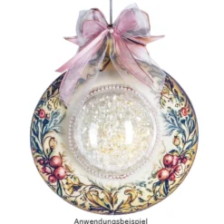 Motiv-Windradfolien, Weihnachtskugeln 3, 19,3cm x 23,3cm, 500µ, 2 Designs, 8 Stück