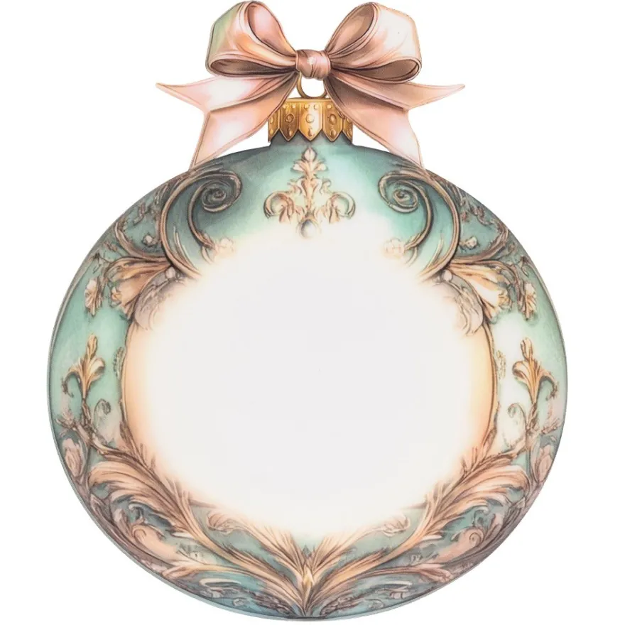 Motiv-Windradfolien, Weihnachtskugeln 3, 19,3cm x 23,3cm, 500µ, 2 Designs, 8 Stück