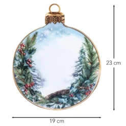 Motiv-Windradfolien, Weihnachtskugeln 1, 19cm x 23cm, 500µ, 2 Designs, 8 Stück