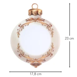 Motiv-Windradfolien, Weihnachtskugeln 2, 17,8cm x 23cm, 500µ, 2 Designs, 8 Stück