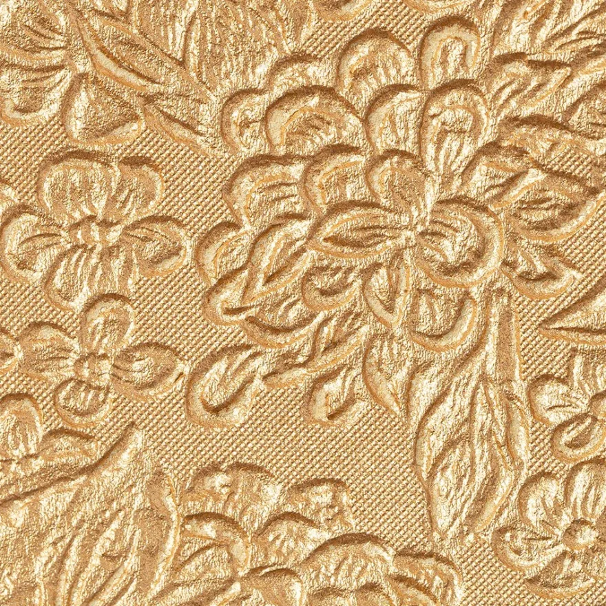 Naturpapiere, Florales Design 3, DIN A4, 12 versch. Farben, handgemacht, veredelt, geprägt, 24 Bogen