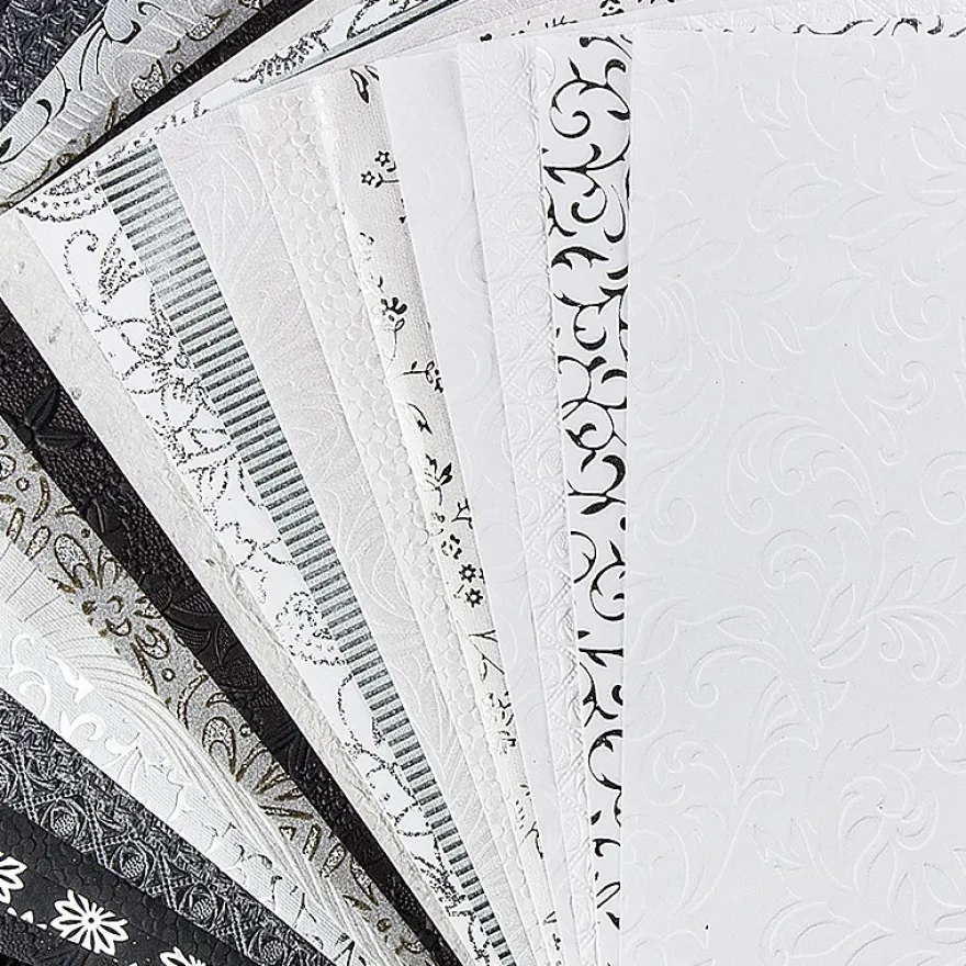 Naturpapiere, India Kollektion, DIN A4, Block mit 20 Blatt, Sortierung 4