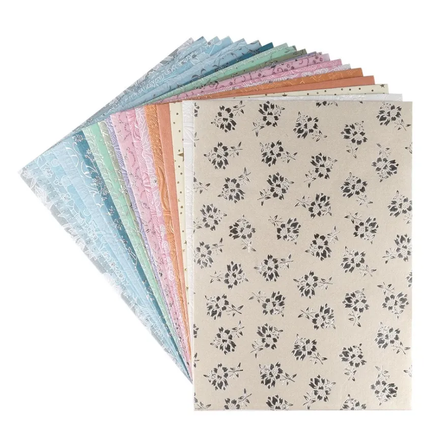 Naturpapiere, India Kollektion, DIN A4, Block mit 20 Blatt, Sortierung 3