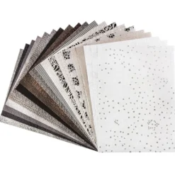 Naturpapiere, India Kollektion, DIN A4, Block mit 20 Blatt, Sortierung 2