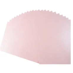 Naturpapiere, metallic, DIN A4, pastellrosa, handgemacht, ideal zum Prägen geeignet, 24 Bogen