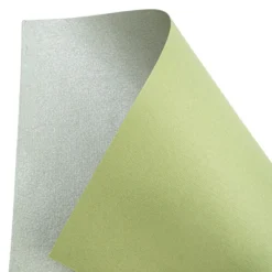 Naturpapiere, metallic, DIN A4, pastellgrün, handgemacht, ideal zum Prägen geeignet, 24 Bogen
