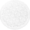 Noblesse Zierdeckchen rund, Transparentpapier, Ø 13cm, weiß, 20 Stück