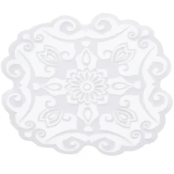 Noblesse Zierdeckchen 2, Transparentpapier, Ø 13cm, weiß, 20 Stück