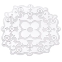 Noblesse Zierdeckchen 4, Transparentpapier, Ø 13cm, weiß, 20 Stück