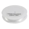 Nylonband, elastisch, transparent, 0,6mm x 20m