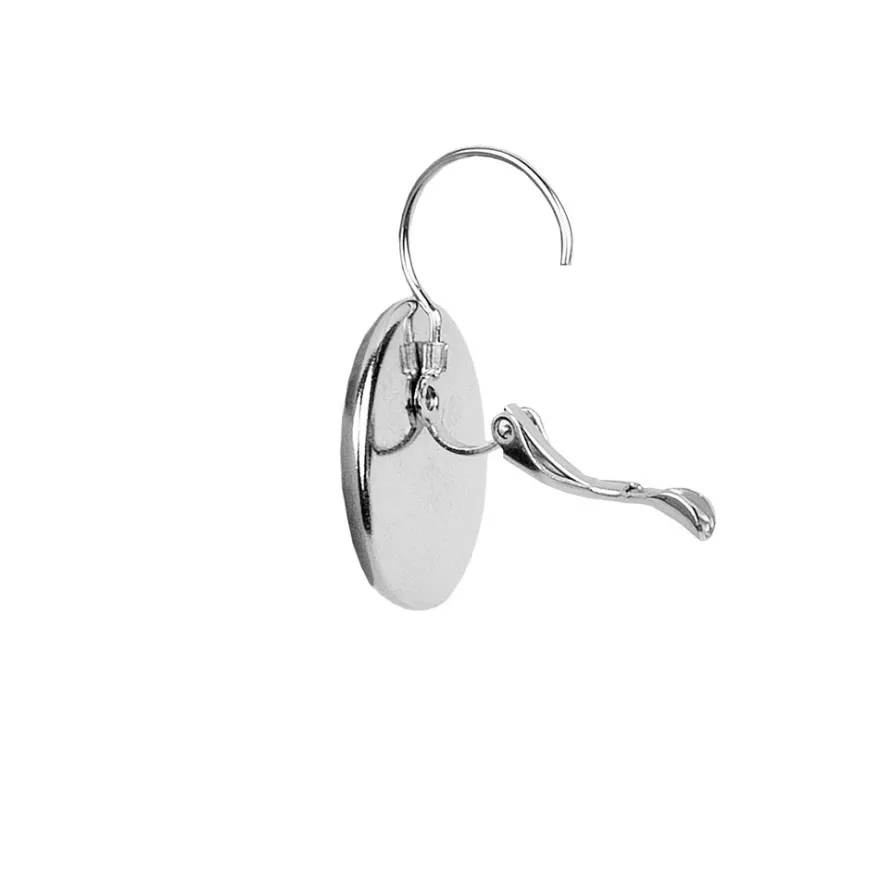 Ohranhänger mit Fassung, Ø 20mm, silber, 4 Stück