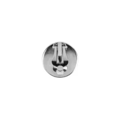 Ohrclips mit Fassung, Ø 18mm, silber, 4 Stück