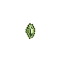 Ornament-Glitzersteine, 50 Stück, Design 7, grün
