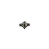 Ornament-Glitzersteine, 50 Stück, Design 8, anthrazit