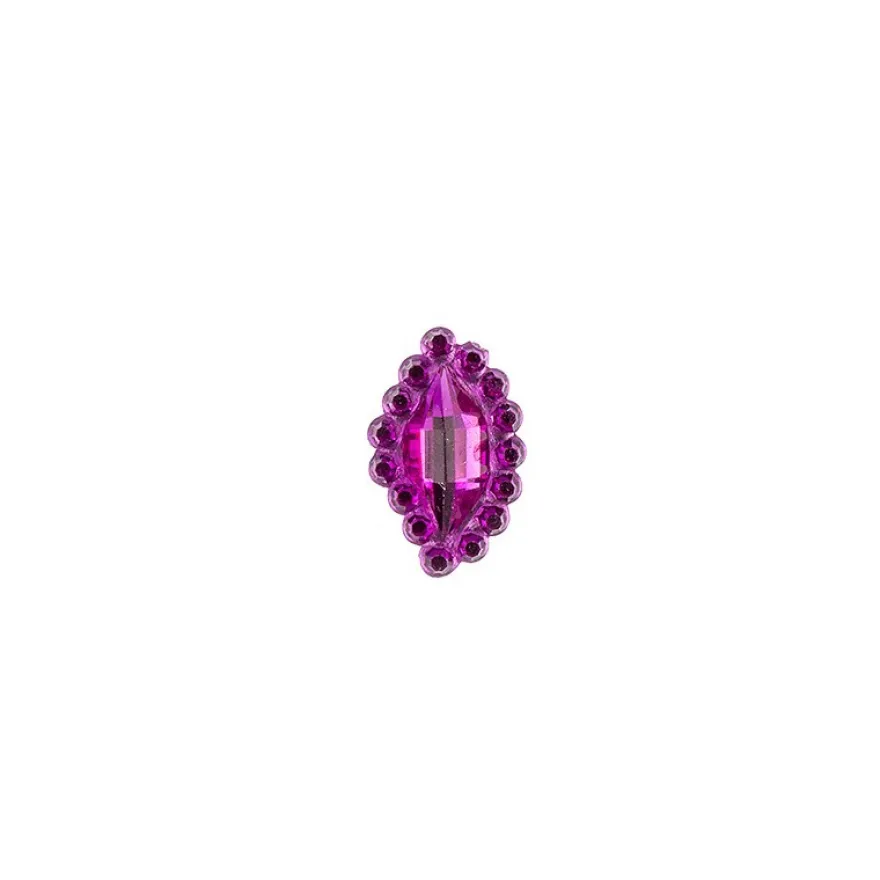 Ornament-Glitzersteine, 50 Stück, Design 7, pink