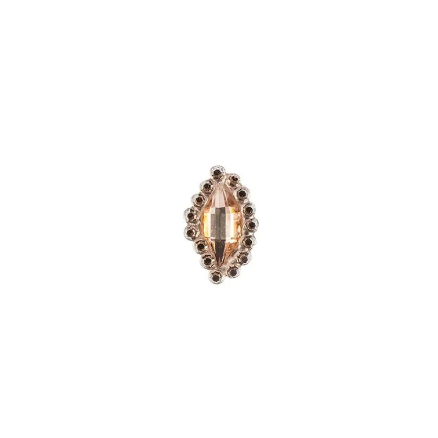 Ornament-Glitzersteine, 50 Stück, Design 7, lachs