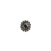 Ornament-Glitzersteine, 50 Stück, Design 9, anthrazit