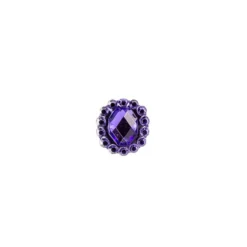 Ornament-Glitzersteine, 50 Stück, Design 9, lila