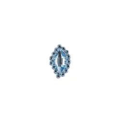 Ornament-Glitzersteine, 50 Stück, Design 7, hellblau