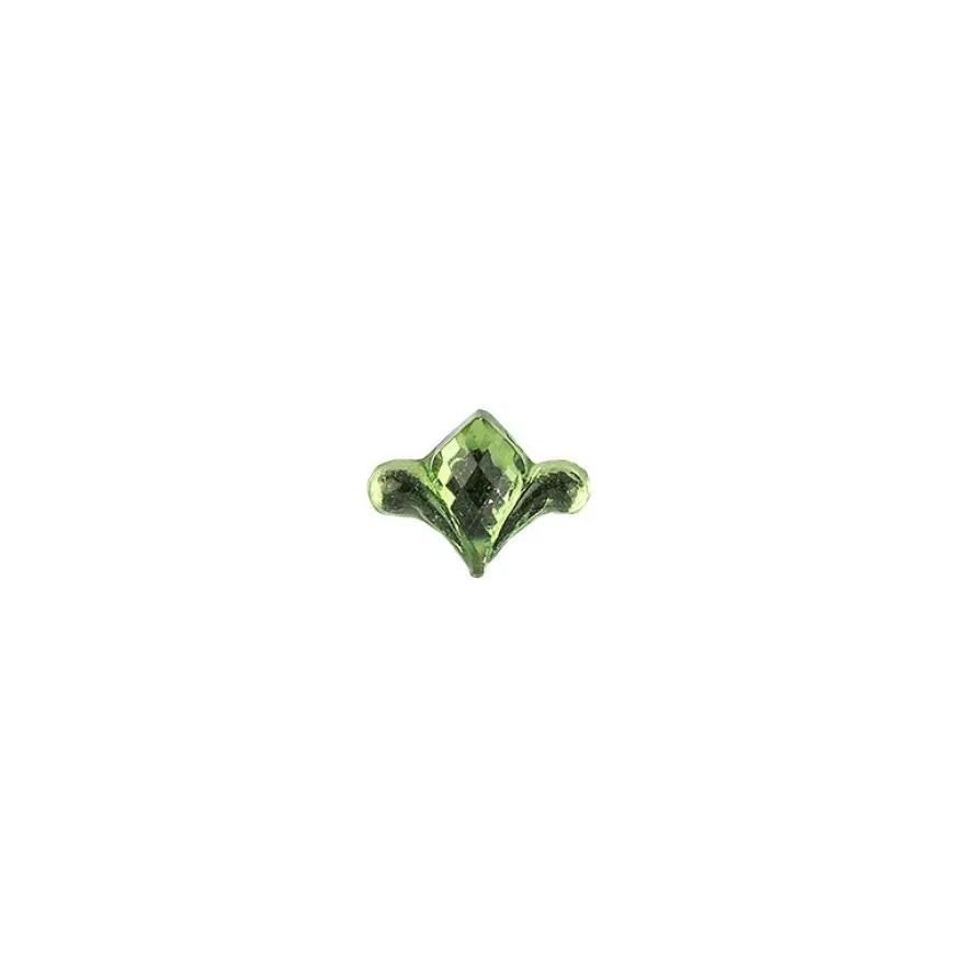Ornament-Glitzersteine, 50 Stück, Design 8, grün