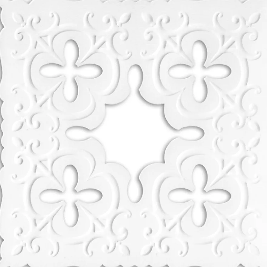 Ornamentik-Grußkarten, 14x14cm, 10 Stück, Design 2