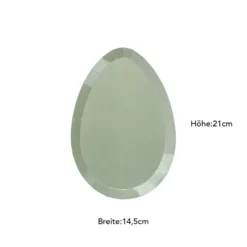 Oster-Teller, Eiform, 21cm x 14,5cm, 5 verschiedene Farben, 10 Stück