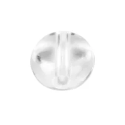 Oval-Perlen, transparent, 8mm, klar, 100 Stück