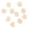 Paillettenblumen, Ø2cm, 10 Stück, lachs-irisierend