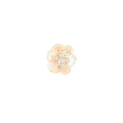 Paillettenblumen, Ø2cm, 10 Stück, lachs-irisierend
