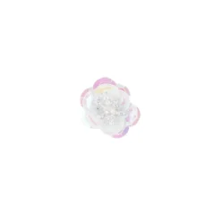 Paillettenblumen, Ø2cm, 10 Stück, weiß-irisierend