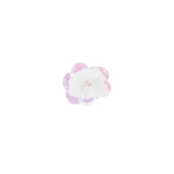 Paillettenblumen, Ø2cm, 10 Stück, weiß-irisierend