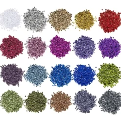 Pailletten-Set, metallic, 20 Beutel à 15g, Ø 5mm