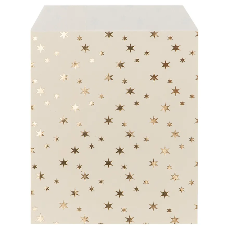 Papier-Flachbeutel, 13cm x 18cm, 5 Farben mit Foliendruck, 50 Stück