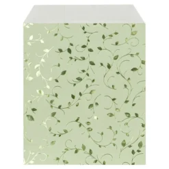 Papier-Flachbeutel, 13cm x 18cm, 5 Farben mit Foliendruck, 50 Stück
