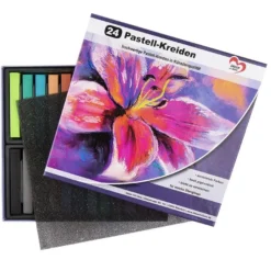 Pastell-Kreide, 24 hochwertige Kreiden