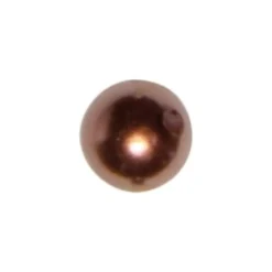Perle, Ø 0,6cm, 50 Stück, kupferbraun
