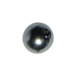 Perle, Ø 0,8cm, 50 Stück, silbergrau