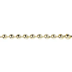 Perlen-Band, 10m lang, Perlen: Ø 3mm, hellgold