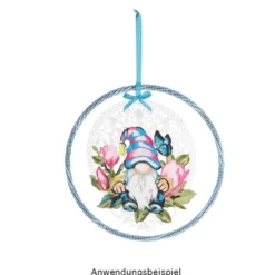 Perlen-Band, 10m lang, Perlen: Ø 3mm, transparent, hellblau