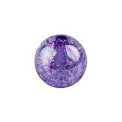 Perlen, Crackle, Ø 6mm, violett-irisierend, 150 Stk.