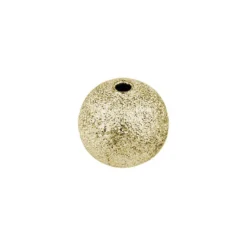 Perlen, diamantiert, Ø1cm, gold, 46 Stück