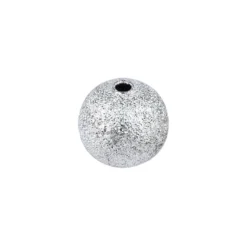 Perlen, Diamantiert, Ø1cm, silber, 46 Stück