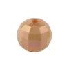Perlen, facettiert, Ø 8mm, apricot-irisierend, 100 Stück