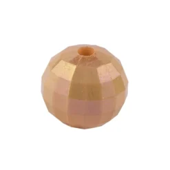 Perlen, facettiert, Ø 8mm, apricot-irisierend, 100 Stück