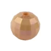 Perlen, facettiert, Ø 10mm, apricot-irisierend, 50 Stück
