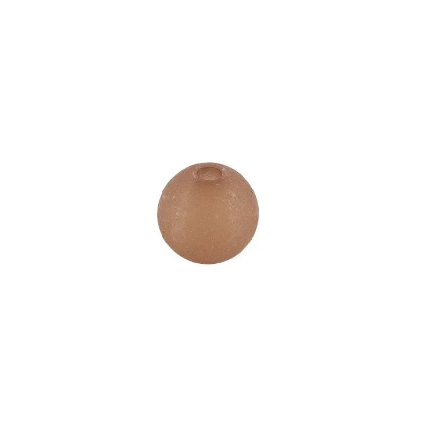 Perlen, gefrostet, Ø 4mm, 200 Stück, braun