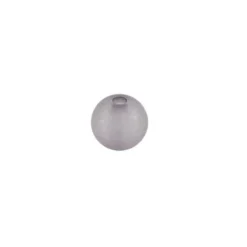 Perlen, gefrostet, Ø 4mm, 200 Stück, grau