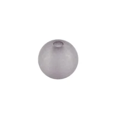 Perlen, gefrostet, Ø 8mm, 100 Stück, grau